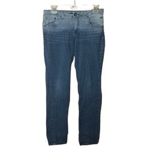 JUSTICE 12.5 Ombre Stretch Skinny Distressed Jeans Girls 12 1/2 Casual